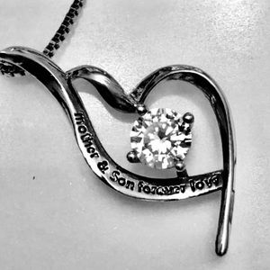 **40% OFF!** Silver Mother & Son Pendant